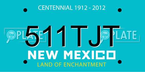 511TJT New Mexico License Plate