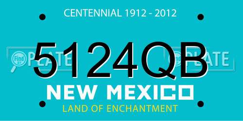 5124QB New Mexico License Plate