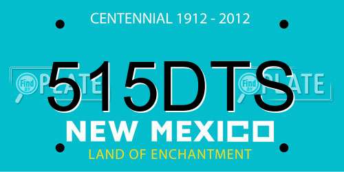 515DTS New Mexico License Plate