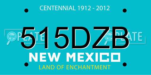 515DZB New Mexico License Plate