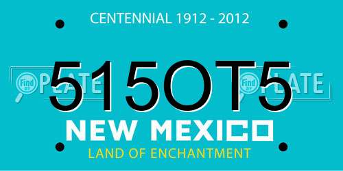 515OT5 New Mexico License Plate