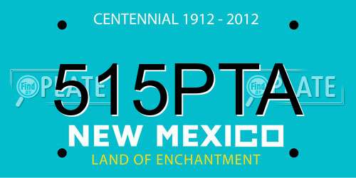 515PTA New Mexico License Plate