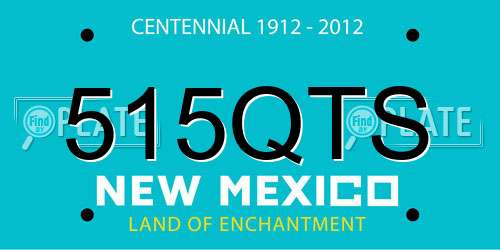 515QTS New Mexico License Plate