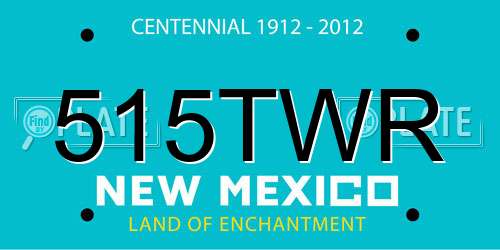 515TWR New Mexico License Plate