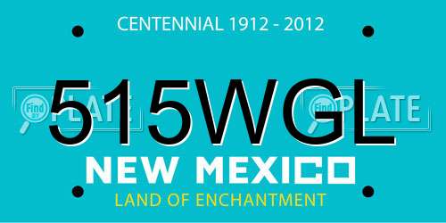 515WGL New Mexico License Plate