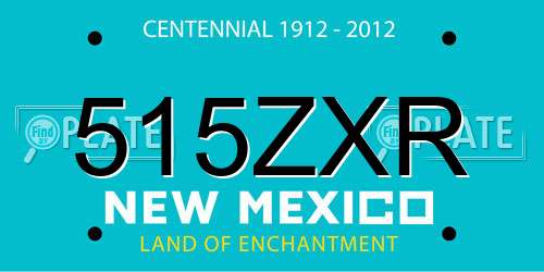 515ZXR New Mexico License Plate