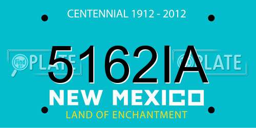 5162IA New Mexico License Plate