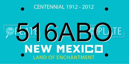 516ABO New Mexico License Plate
