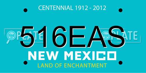 516EAS New Mexico License Plate