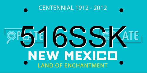 516SSK New Mexico License Plate