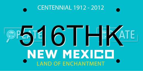 516THK New Mexico License Plate