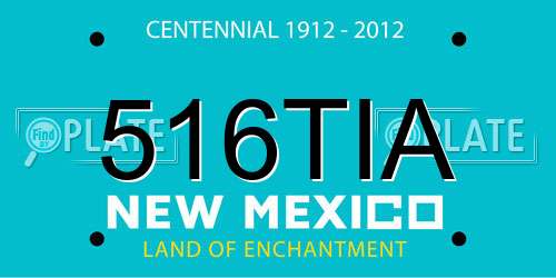 516TIA New Mexico License Plate