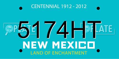 5174HT New Mexico License Plate