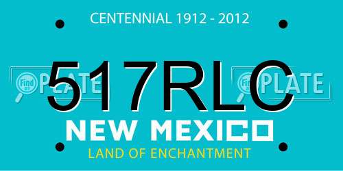 517RLC New Mexico License Plate
