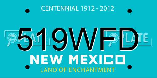 519WFD New Mexico License Plate