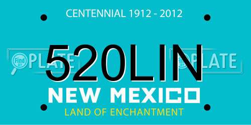 520LIN New Mexico License Plate