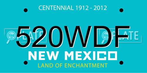 520WDF New Mexico License Plate