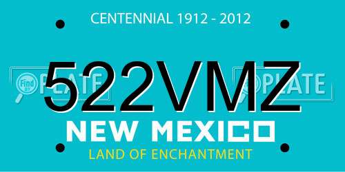 522VMZ New Mexico License Plate