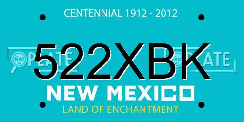 522XBK New Mexico License Plate