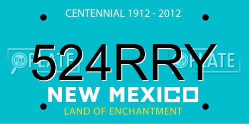 524RRY New Mexico License Plate