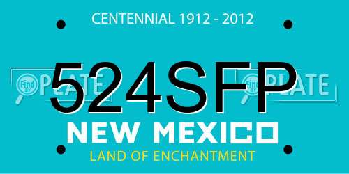524SFP New Mexico License Plate