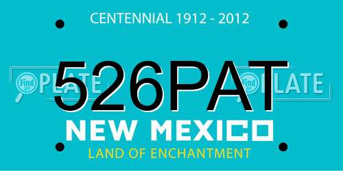526PAT New Mexico License Plate