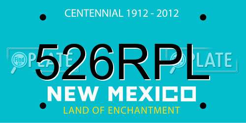 526RPL New Mexico License Plate
