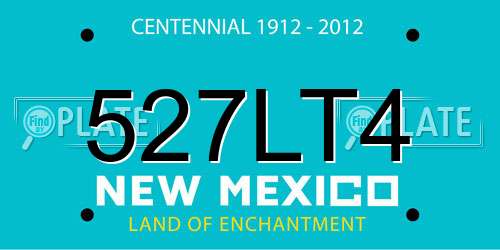 527LT4 New Mexico License Plate