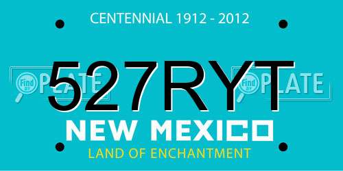 527RYT New Mexico License Plate