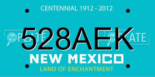 528AEK New Mexico License Plate