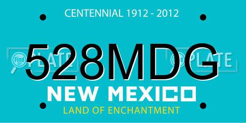 528MDG New Mexico License Plate