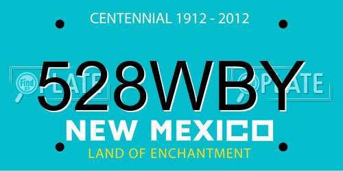 528WBY New Mexico License Plate