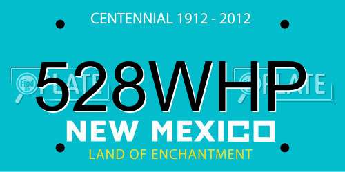 528WHP New Mexico License Plate