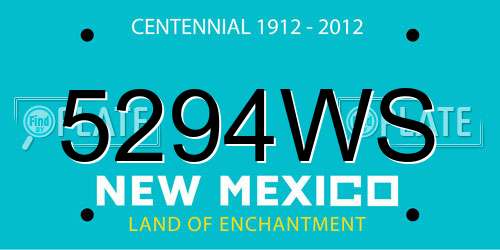5294WS New Mexico License Plate