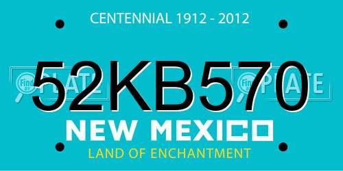 52KB570 New Mexico License Plate