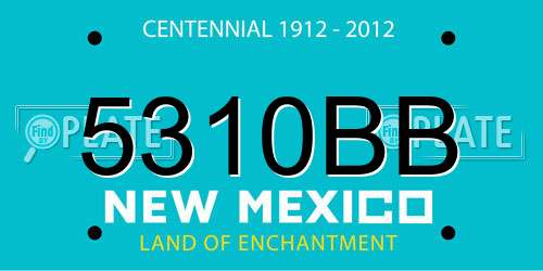 5310BB New Mexico License Plate