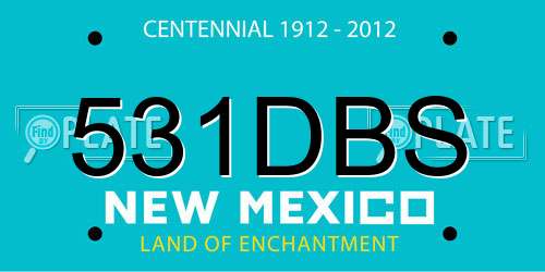 531DBS New Mexico License Plate