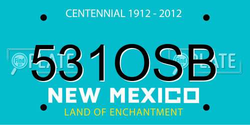 531OSB New Mexico License Plate