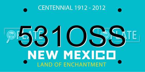 531OSS New Mexico License Plate