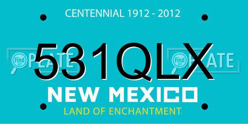 531QLX New Mexico License Plate