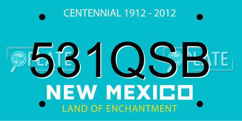 531QSB New Mexico License Plate