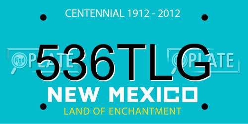 536TLG New Mexico License Plate