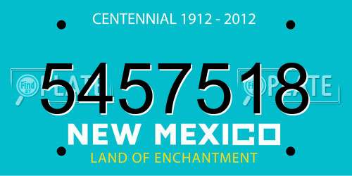 5457518 New Mexico License Plate