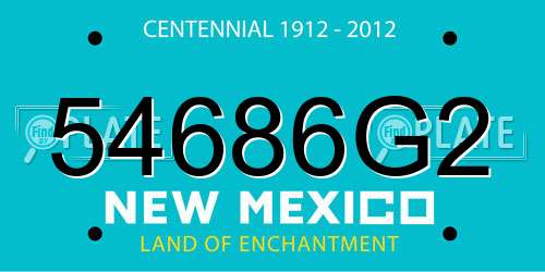 54686G2 New Mexico License Plate