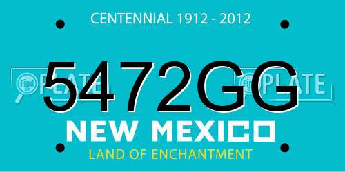5472GG New Mexico License Plate