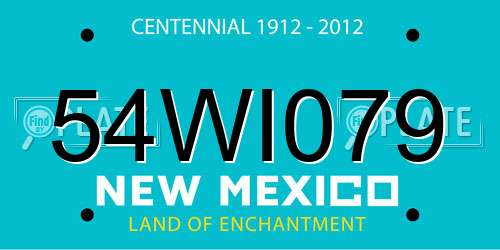 54WI079 New Mexico License Plate