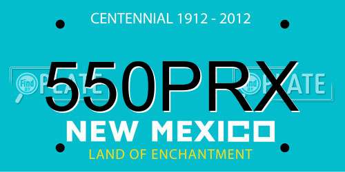 550PRX New Mexico License Plate