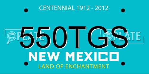 550TGS New Mexico License Plate
