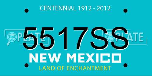 5517SS New Mexico License Plate
