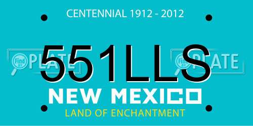 551LLS New Mexico License Plate